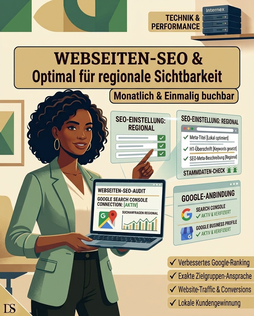 [WEBSEO] Local SEO & Sichtbarkeits-Paket Website (bis zu 6 Sieten) Einmalig
